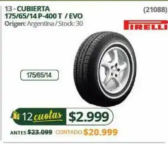 Hendel Cubierta 175 65 14p-400 T Evo Firelli oferta