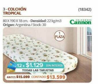Hendel Colchón Tropical Cannon oferta