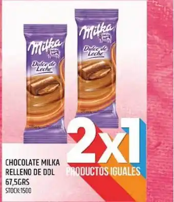 Supermercados Todo Milka Chocolate Relleno De Ddl 67,5grs oferta