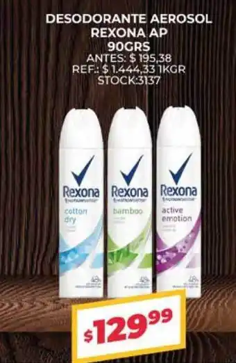 Supermercados Todo Rexona Desodorante Aerosol AP oferta