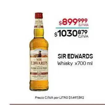 Nini Mayorista Sir Edwards Whisky X700ml oferta