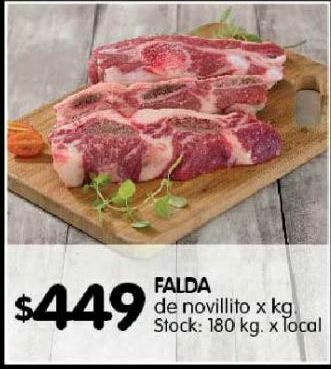 Disco Falda de novillito x kg oferta