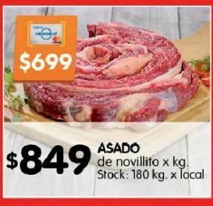 Disco Asado de novillito x kg oferta
