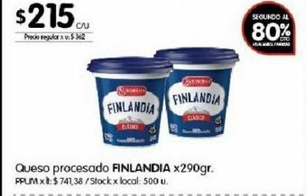 Disco Queso procesado finlandia 290g oferta