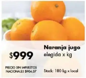 Disco Naranja jugo elegida oferta