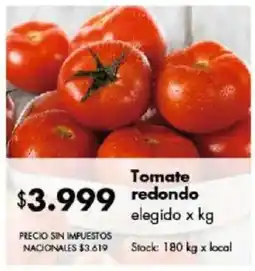 Disco Tomate redondo elegido oferta