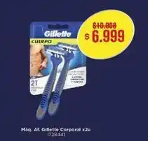 Makro Gillette - máq. af. corporal x2u oferta