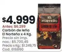 Coto Carbón de leña oferta