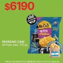 Supermercados Vea Mc cain - papas air fryer + finitas oferta