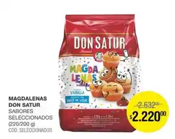 Atomo Conviene Don satur magdalenas sabores seleccionados oferta