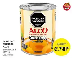 Atomo Conviene Alco duraznos en mitades oferta