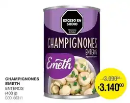 Atomo Conviene Emeth champignones enteros oferta