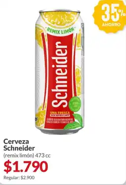 Supermercados Aiello Schneider cerveza (remix limón) oferta