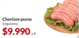 Supermercados Aiello Chorizos puros (regulares) oferta