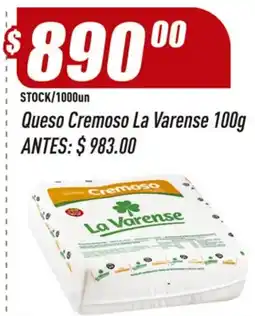 Supermercados Comodin La varense queso cremoso oferta