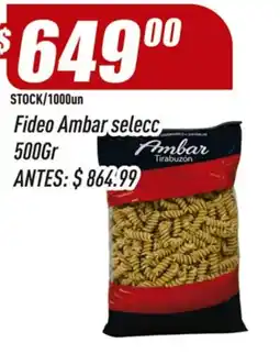 Supermercados Comodin Ambar fideo selecc oferta