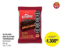 Atomo Conviene Terrabusi alfajor sin gluten intenso oferta