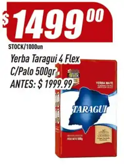 Supermercados Comodin Taragui yerba 4 flex oferta