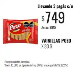 Super MAMI Pozo vainillas oferta