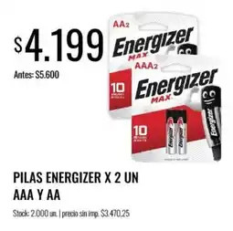 Super MAMI Energizer pilas aaa y aa oferta