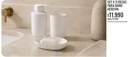 Super MAMI Herevin set x 3 piezas para baño oferta