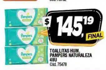 Supermercados Yaguar Pampers Toallitas Hum. Naturaleza 48U oferta