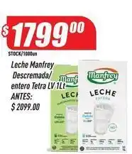 Supermercados Comodin Manfrey - leche descremada/entera oferta