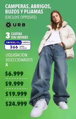 Supermercados Vea Camperas, abrigos, buzos y pijamas oferta