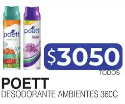 Masivos Poett desodorante ambientes 360c oferta