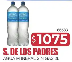 Masivos Sierra agua mineral sin gas oferta