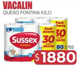 Masivos Sussex queso fontina kilo oferta