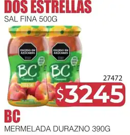 Masivos Dos estrellas sal fina oferta