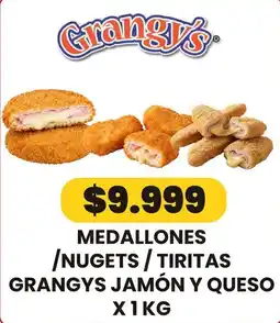 Autoservicio Capo Grangys medallones / nugets / tiritas jamón y queso oferta