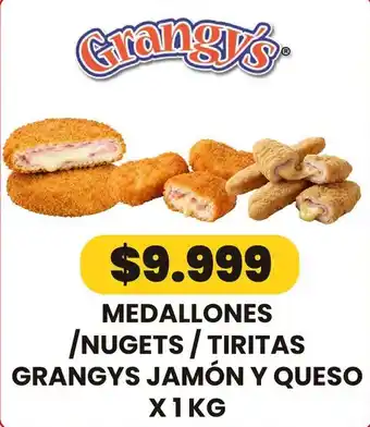 Grangys medallones / nugets / tiritas jamón y queso