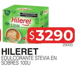 Masivos Hileret edulcorante stevia en sobres oferta