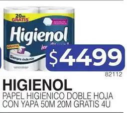 Masivos Higienol papel higienico doble hoja oferta