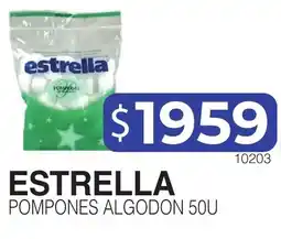 Masivos Estrella pompones algodon oferta