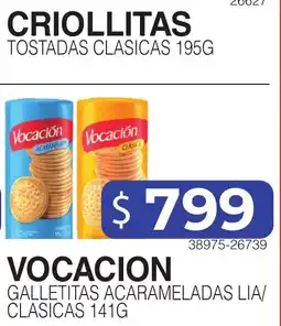 Masivos Vocacion criollitas tostadas classicas oferta