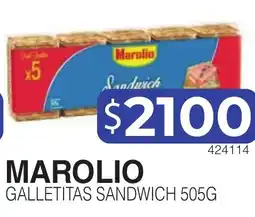 Masivos Marolio galletitas sandwich oferta