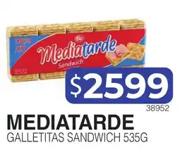 Masivos Mediatarde galletitas sandwich oferta