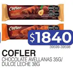 Masivos Cofler chocolate avellanas dulce leche oferta