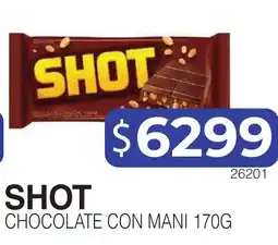 Masivos Shot chocolate con mani oferta