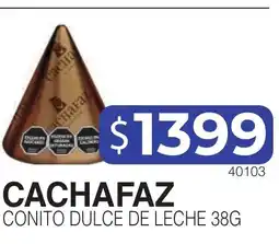 Masivos Cachafaz conito dulce de leche oferta