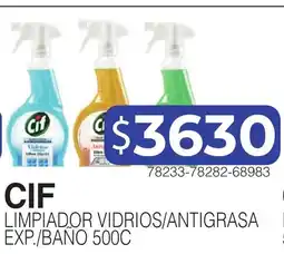Masivos Cif limpiador vidrios/antigrasa oferta