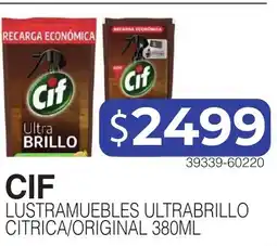 Masivos Cif lustramuebles ultrabrillo citrica/original oferta