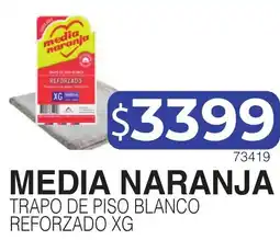 Masivos Media naranja trapo de piso blanco reforzado xg oferta
