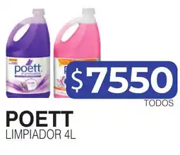 Masivos Poett limpiador 4l oferta