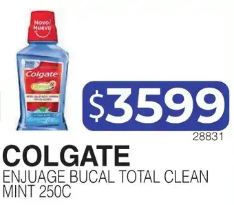 Masivos Colgate enjuague bucal total clean mint 250c oferta