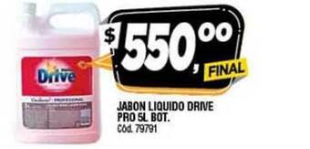 Supermercados Yaguar Drive Jabon Liquido Pro 5L. Bot oferta