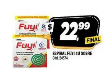 Supermercados Yaguar Fuyi Espiral 4U Sobre oferta